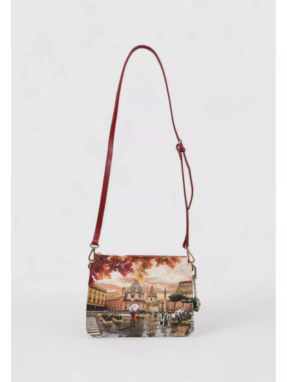 Y Not? Red & Beige Printed Women’s Shoulder Bag – Chic Fall/Winter Accessory