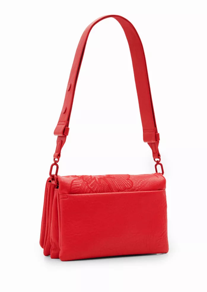 Desigual Adjustable Shoulder Bag with Multiple Compartments & Stylish Contrast Details