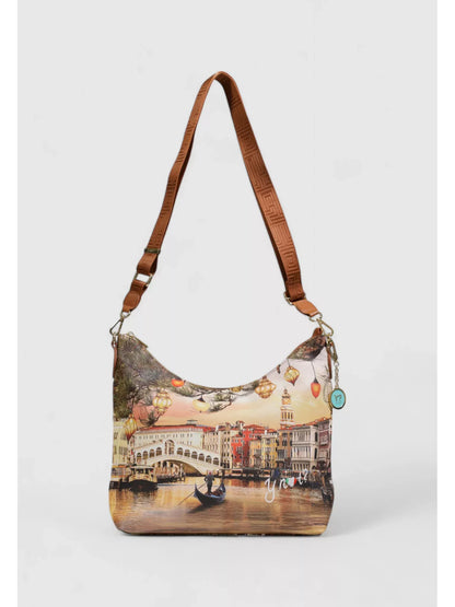 Y Not? Women’s Red & Beige Printed Handbag – Fall/Winter Fashion Bag