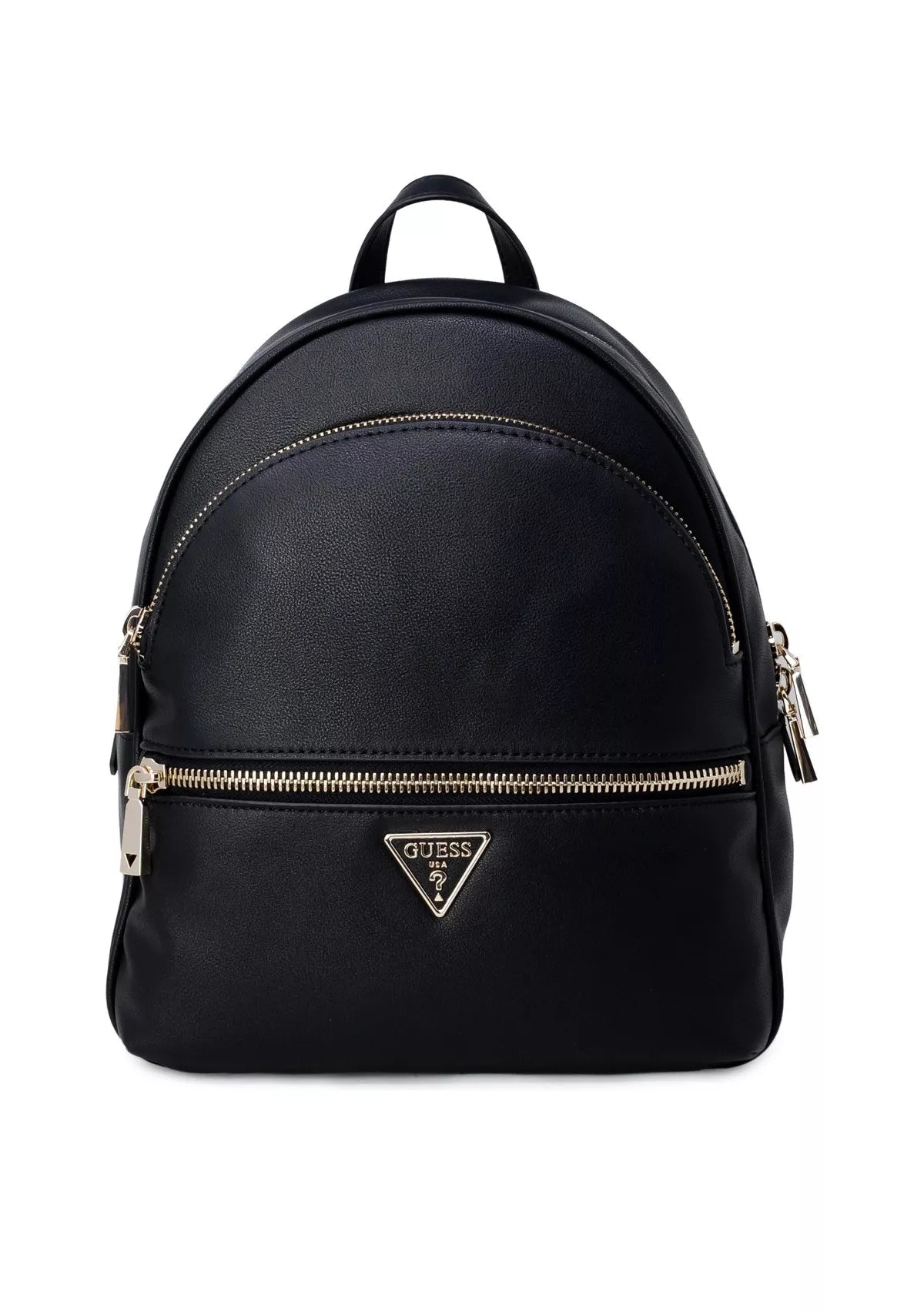 Guess Women’s Black Rucksack – Stylish Backpack with Zip Fastening & Front Pockets