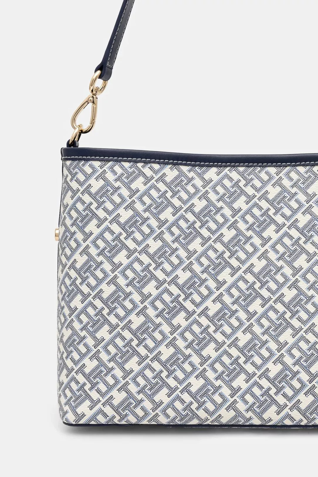 Tommy Hilfiger Large Women’s Bag with Logo Print – 100% Polyurethane, Spring/Summer Handbag