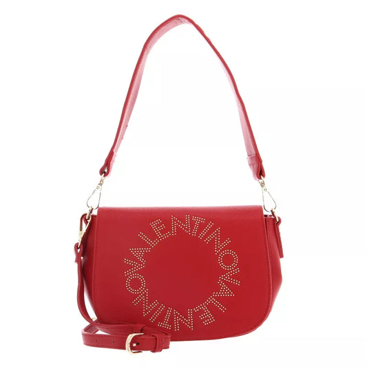 Valentino Red Recycled Bag with Adjustable Straps and Contrasting Details