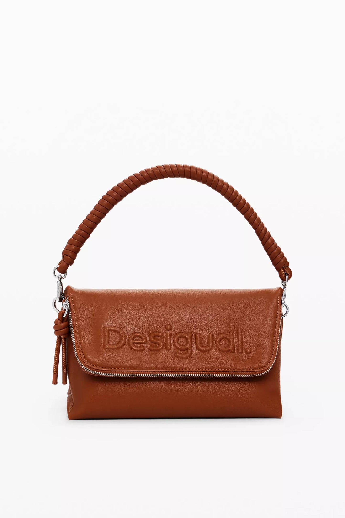 Desigual Women’s Brown/Black Handbag with Zip Closure