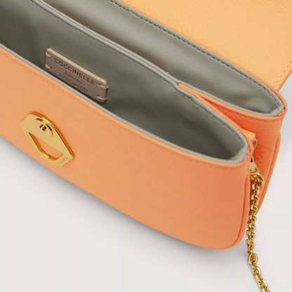 Coccinelle Women’s Orange Leather Shoulder Bag