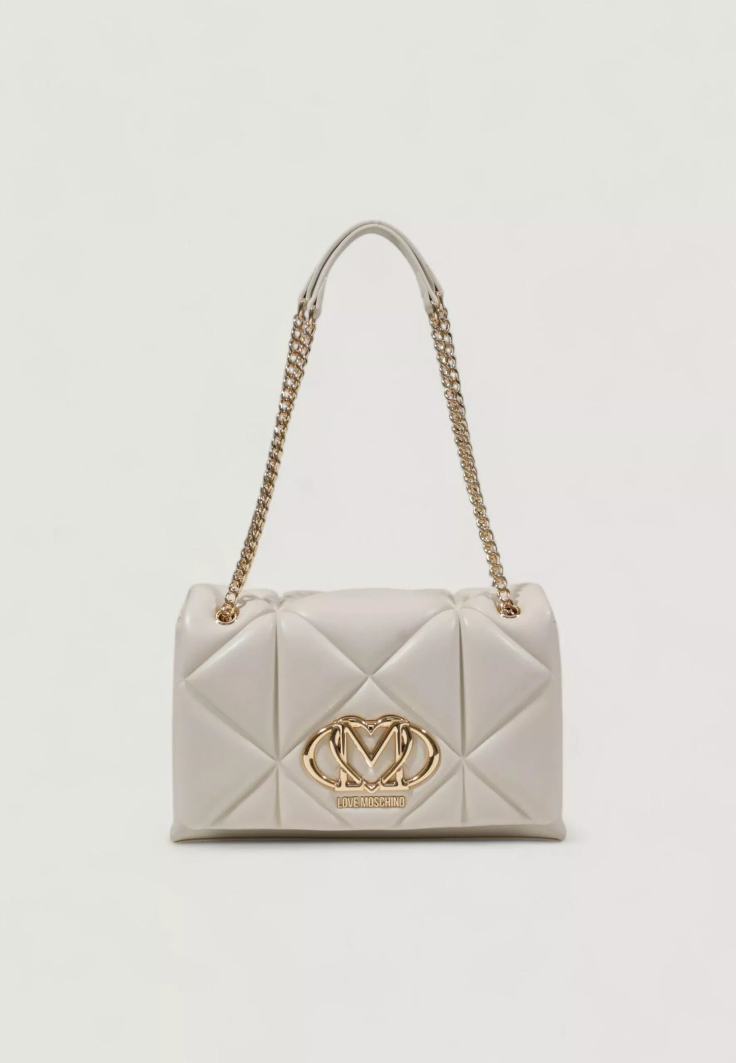 Love Moschino Women’s Shoulder Bag – Beige & Black Spring/Summer Elegance