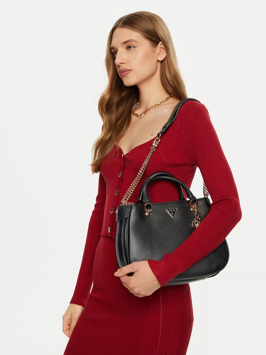 Guess Women’s Black Handbag with Shoulder Strap – Timeless Elegance