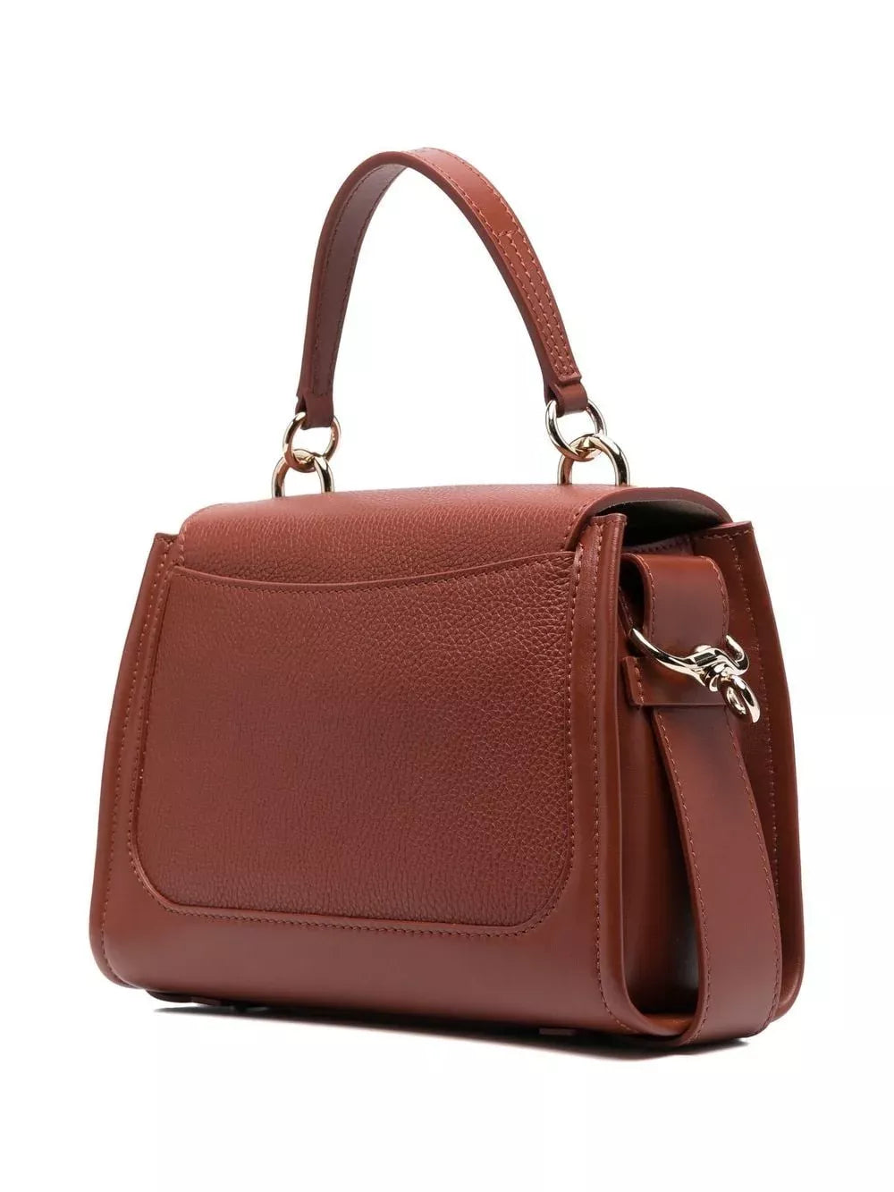 Chloé Tess Handbag – Calfskin Leather, Gold Hardware, Versatile Shoulder & Top Handle