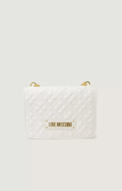 Love Moschino Women’s White Bag – Elegant & Chic Faux Leather