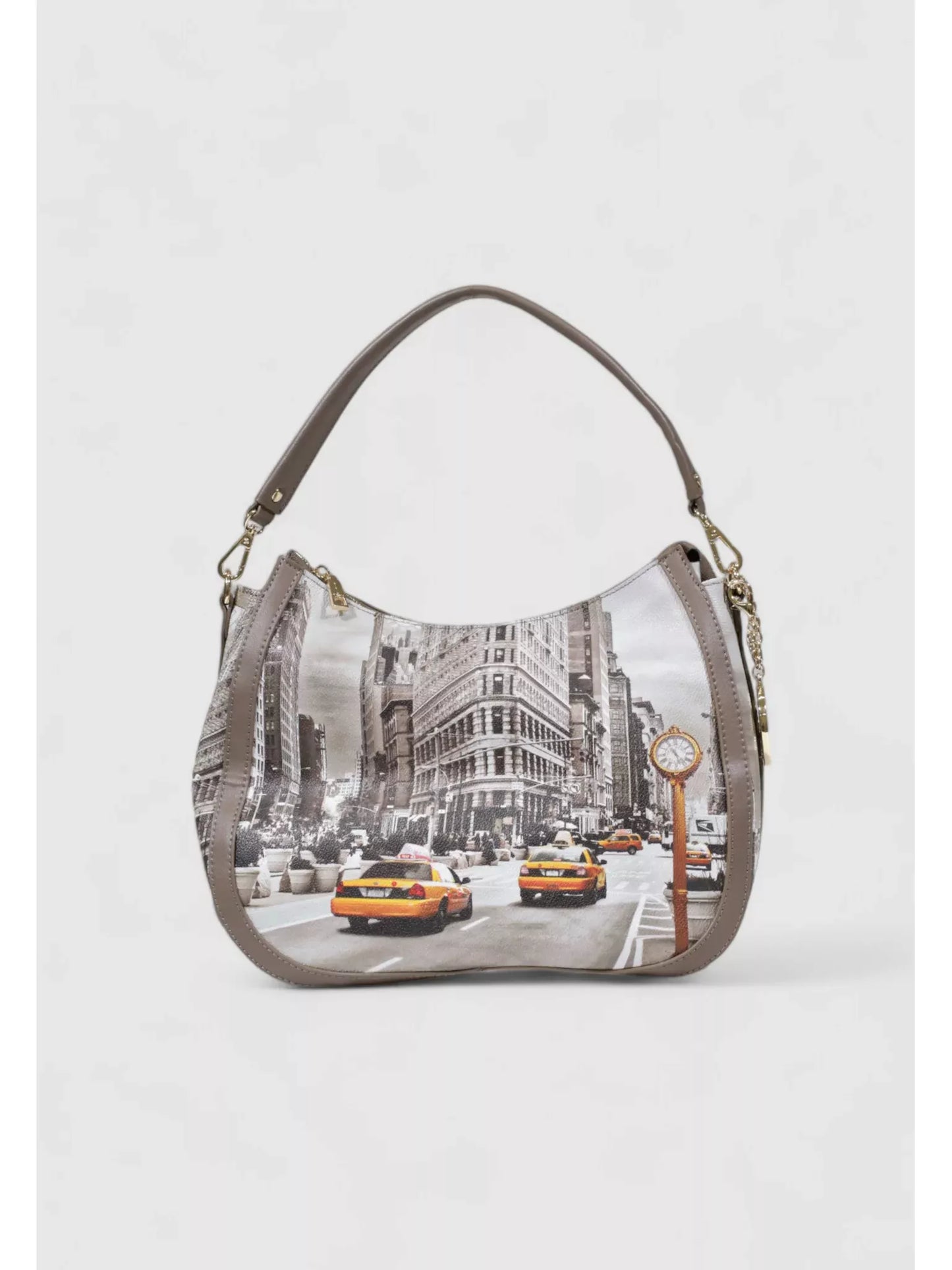 Y Not? Women’s Silver Print Handbag – Fall/Winter Stylish Shoulder Bag