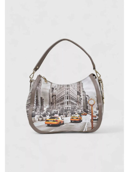 Y Not? Women’s Silver Print Handbag – Fall/Winter Stylish Shoulder Bag
