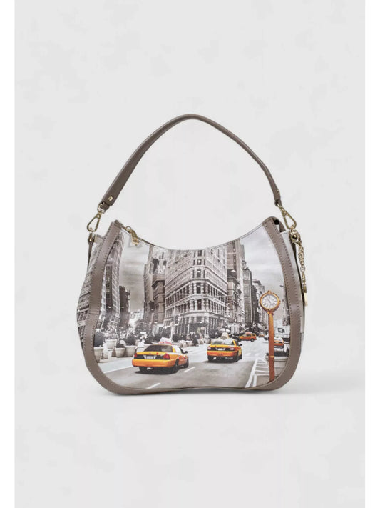 Y Not? Women’s Silver Print Handbag – Fall/Winter Stylish Shoulder Bag