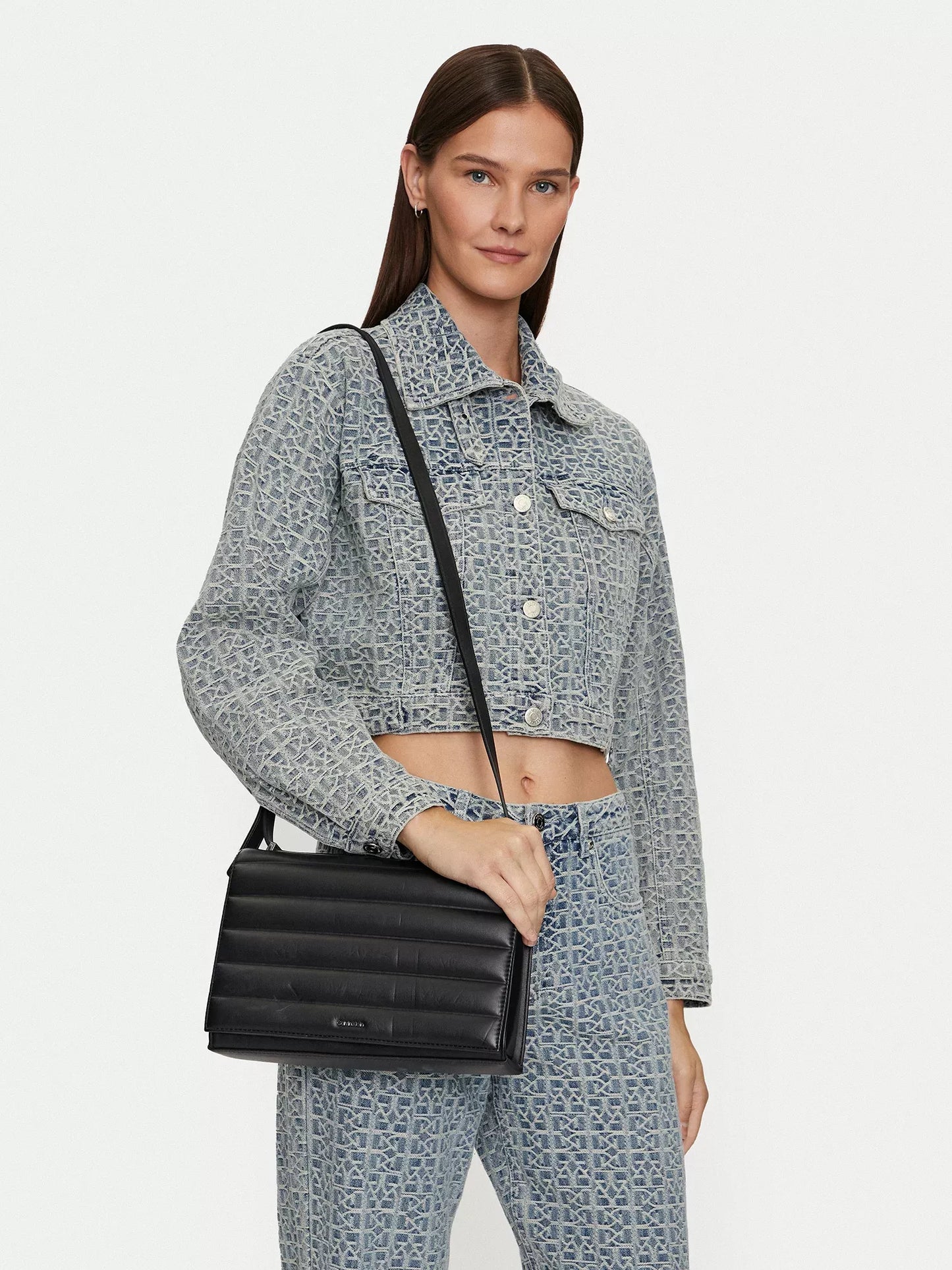 Calvin Klein Women’s Premium Polyurethane Handbag – Fall/Winter Collection | Elegant & Spacious Everyday Bag