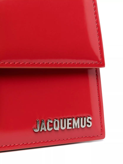Jacquemus Le Grand Bambino Red Leather Shoulder Bag – Designer Luxury Handbag