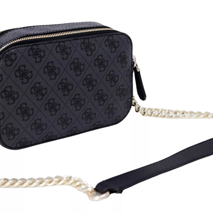 GUESS Women’s Grey Print Shoulder Bag – Fall/Winter Chic