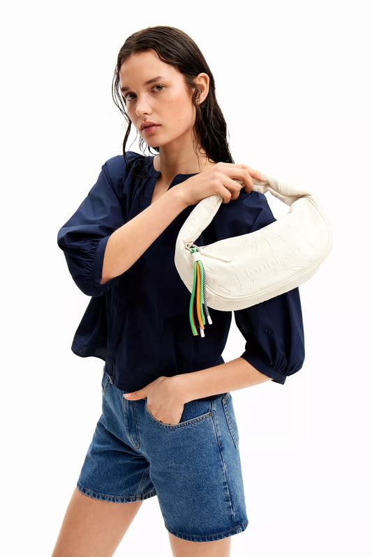 Desigual Women’s White Handbag with Shoulder Strap – Spring/Summer Chic