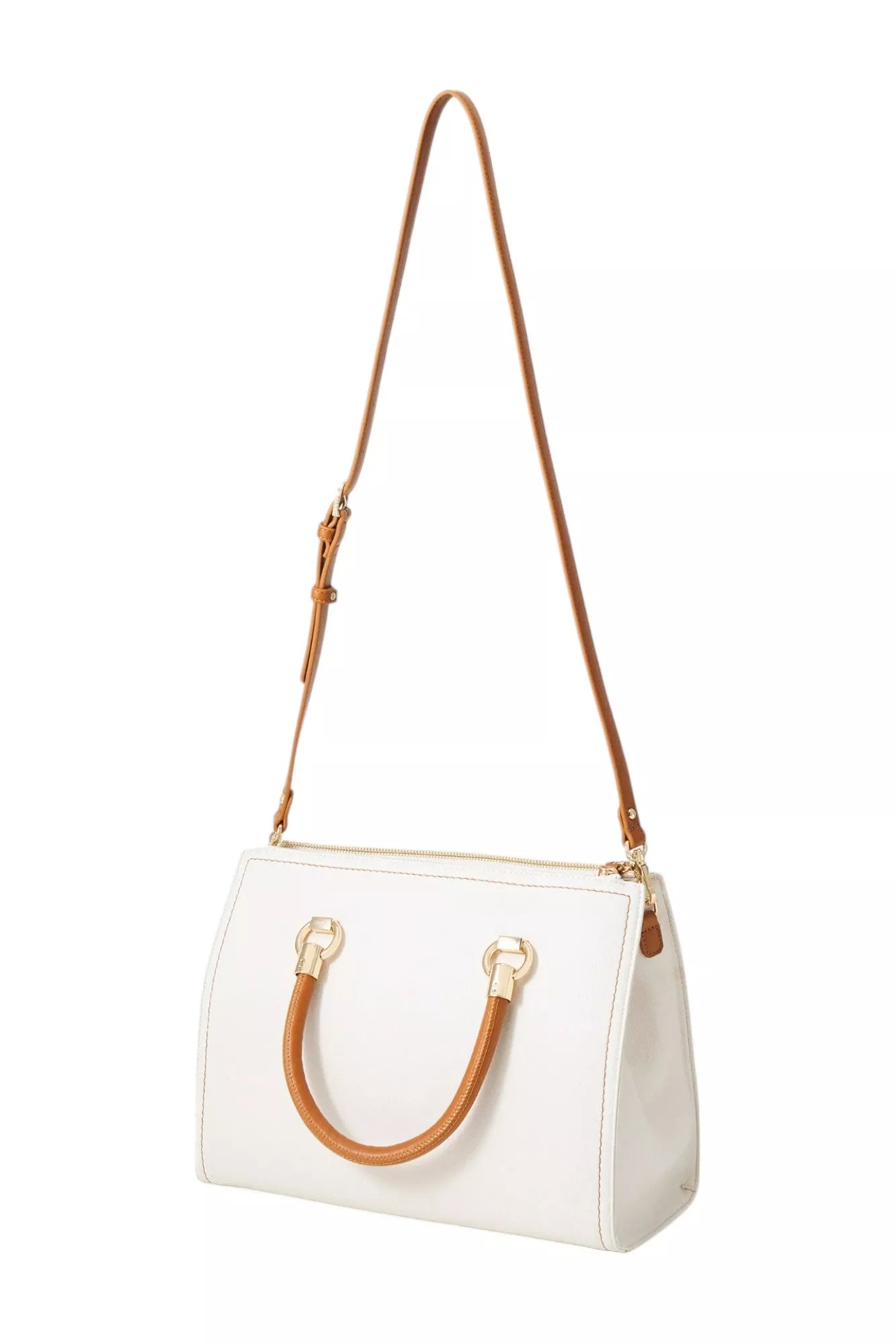 Liu Jo Women’s Plain White Handbag with Zip Fastening