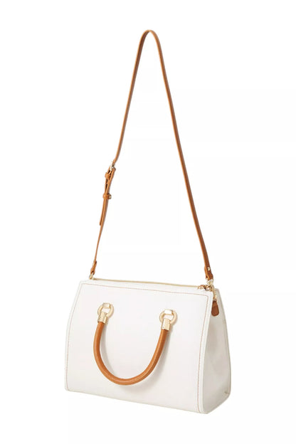 Liu Jo Women’s Plain White Handbag with Zip Fastening