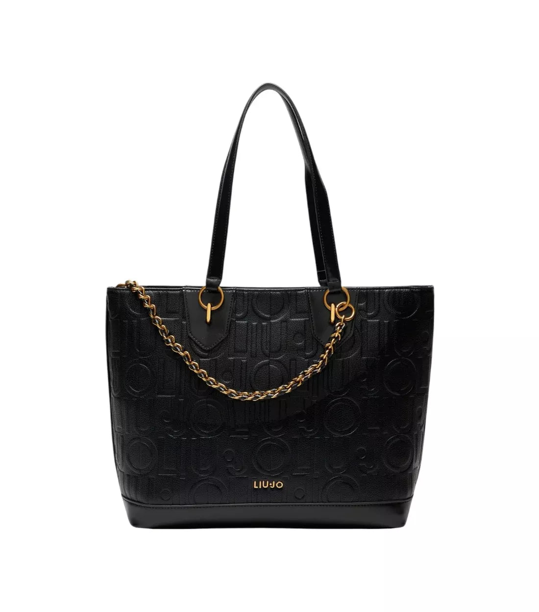 Liu Jo Women’s White/Black Print Handbag – Versatile Shoulder & Handbag