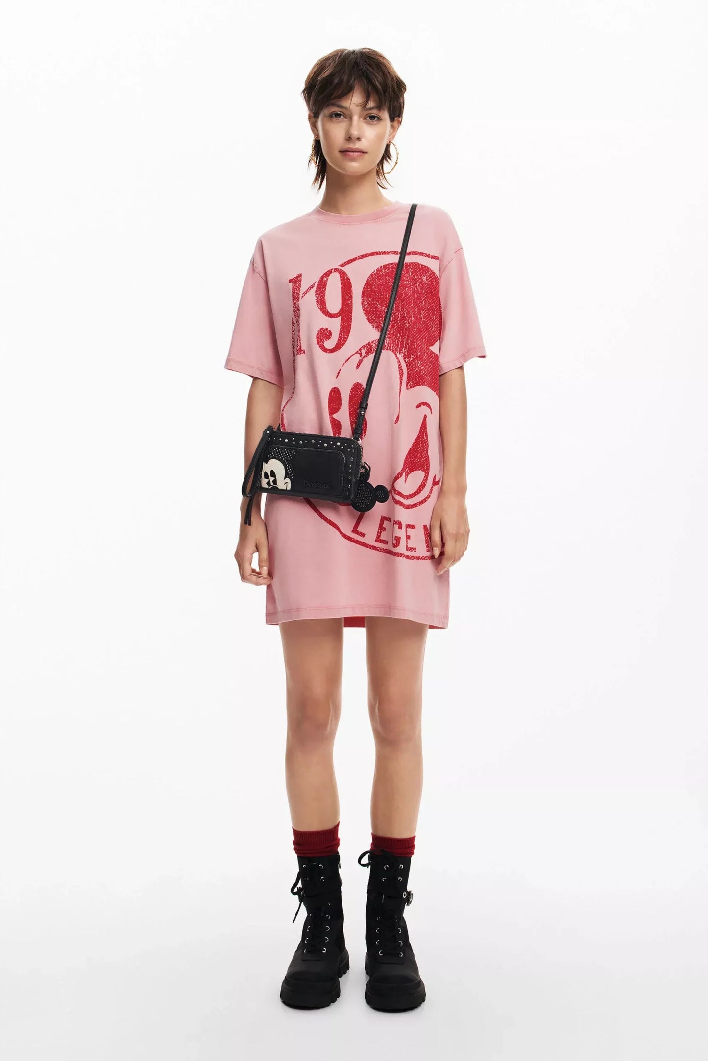 Desigual Women’s Black Printed Bag with Secure Zip Pockets