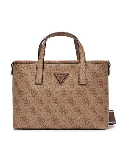 Guess Women’s Beige Printed Handbag with Shoulder Strap – Stylish & Versatile Everyday Bag