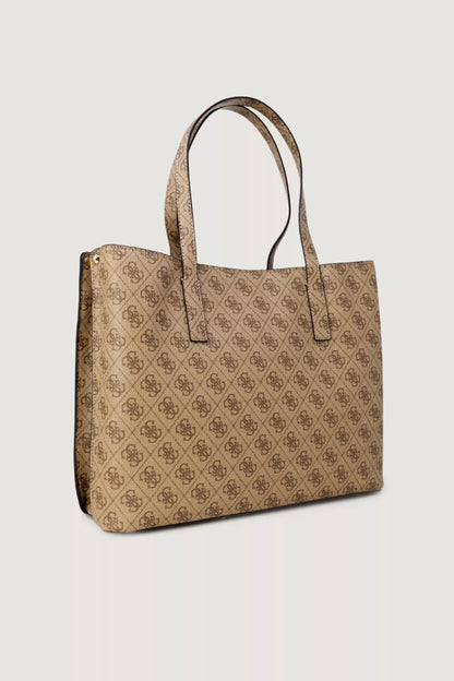 Guess Women’s Beige Printed Handbag – Chic Fall/Winter Essential