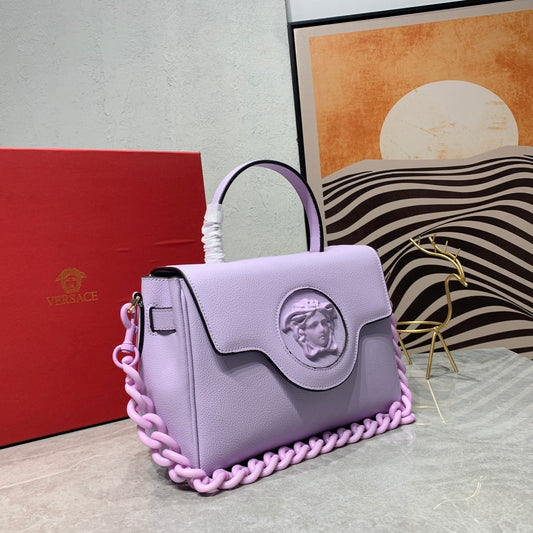 Versace La Medusa Small Top Handle Bag