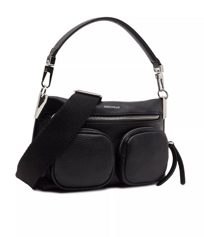 Coccinelle Women’s Black Leather Zip-Top Bag