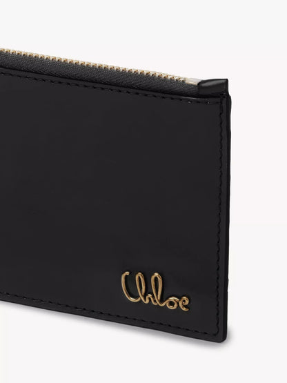 Chloé Leather Card Holder – Premium Compact Wallet with Signature Monogram