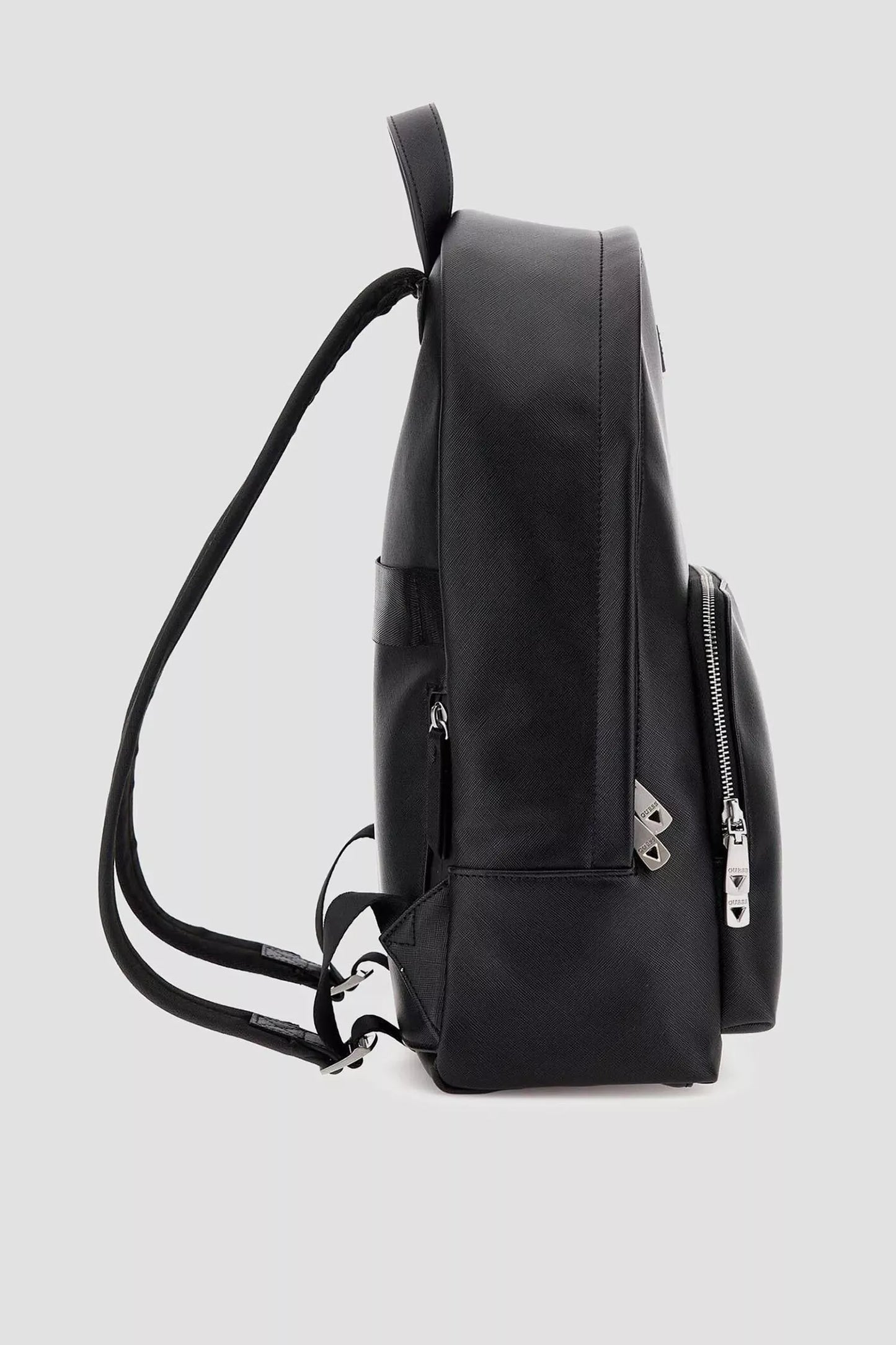 GUESS Men’s Black Rucksack – Stylish Spring/Summer Travel & Daily Backpack