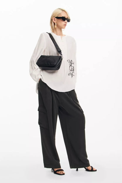 Desigual Women’s Black Shoulder Bag – Fall/Winter Chic & Practical