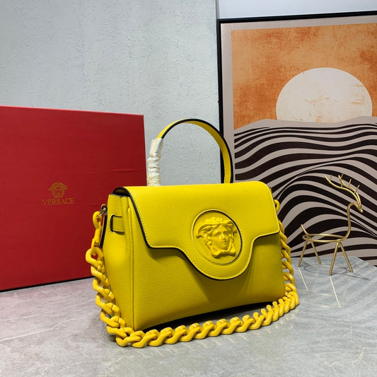 Versace La Medusa Small Top Handle Bag