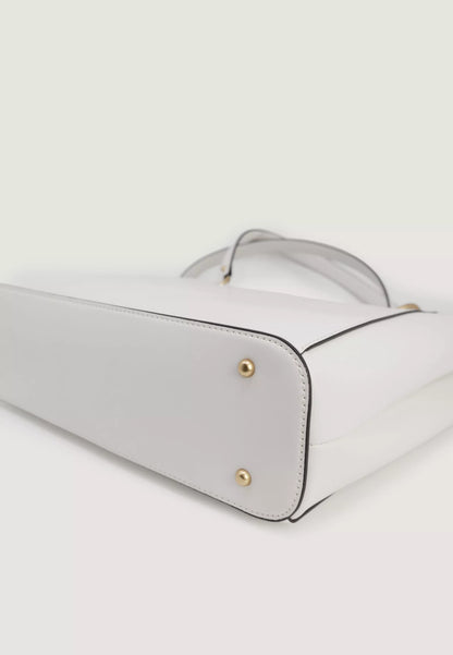 GUESS Women’s White Handbag – Elegant Fall/Winter Fashion Accessory