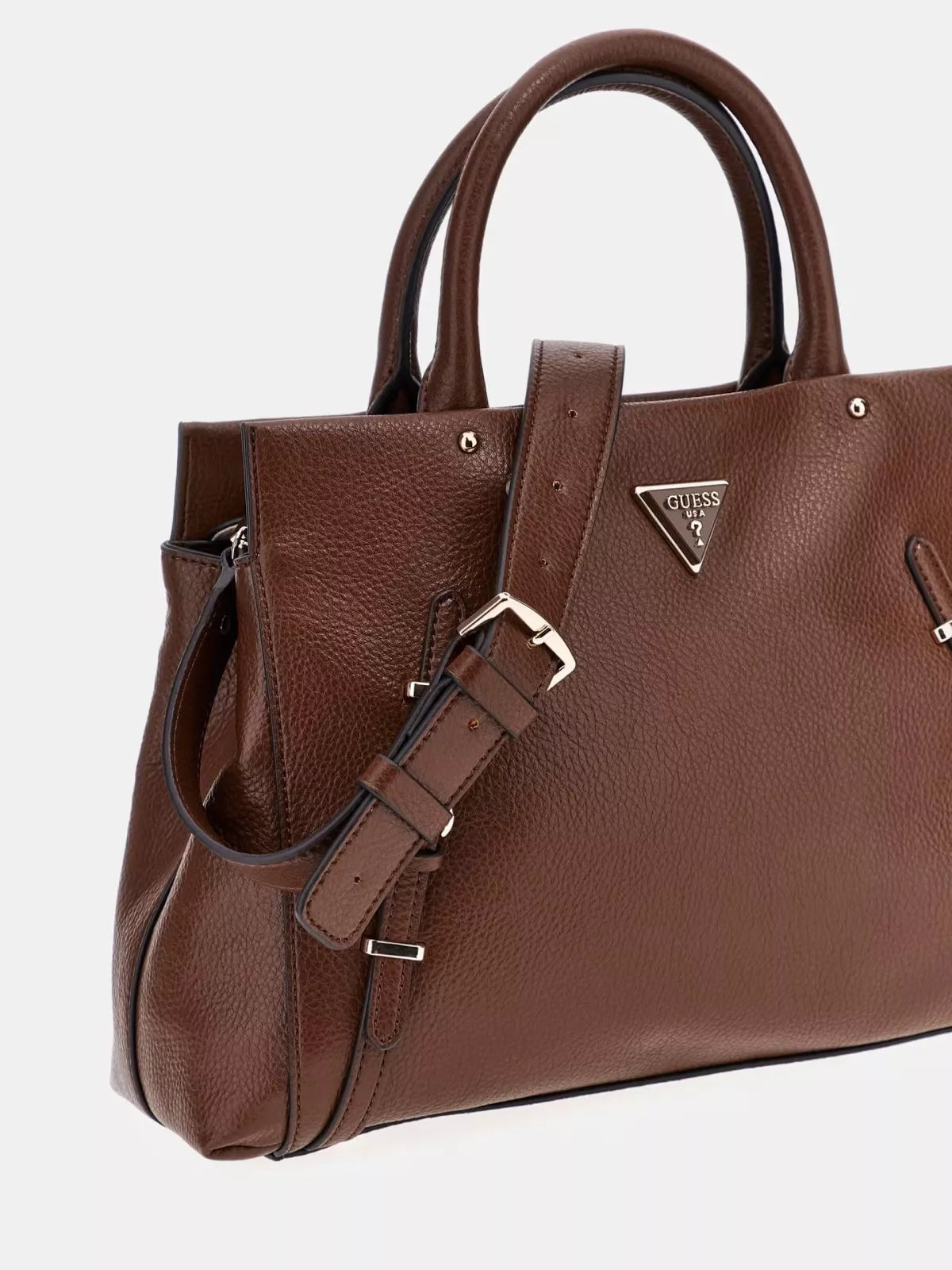 Guess Women’s Brown Zip-Closure Handbag – Stylish, Durable & Perfect for Fall/Winter