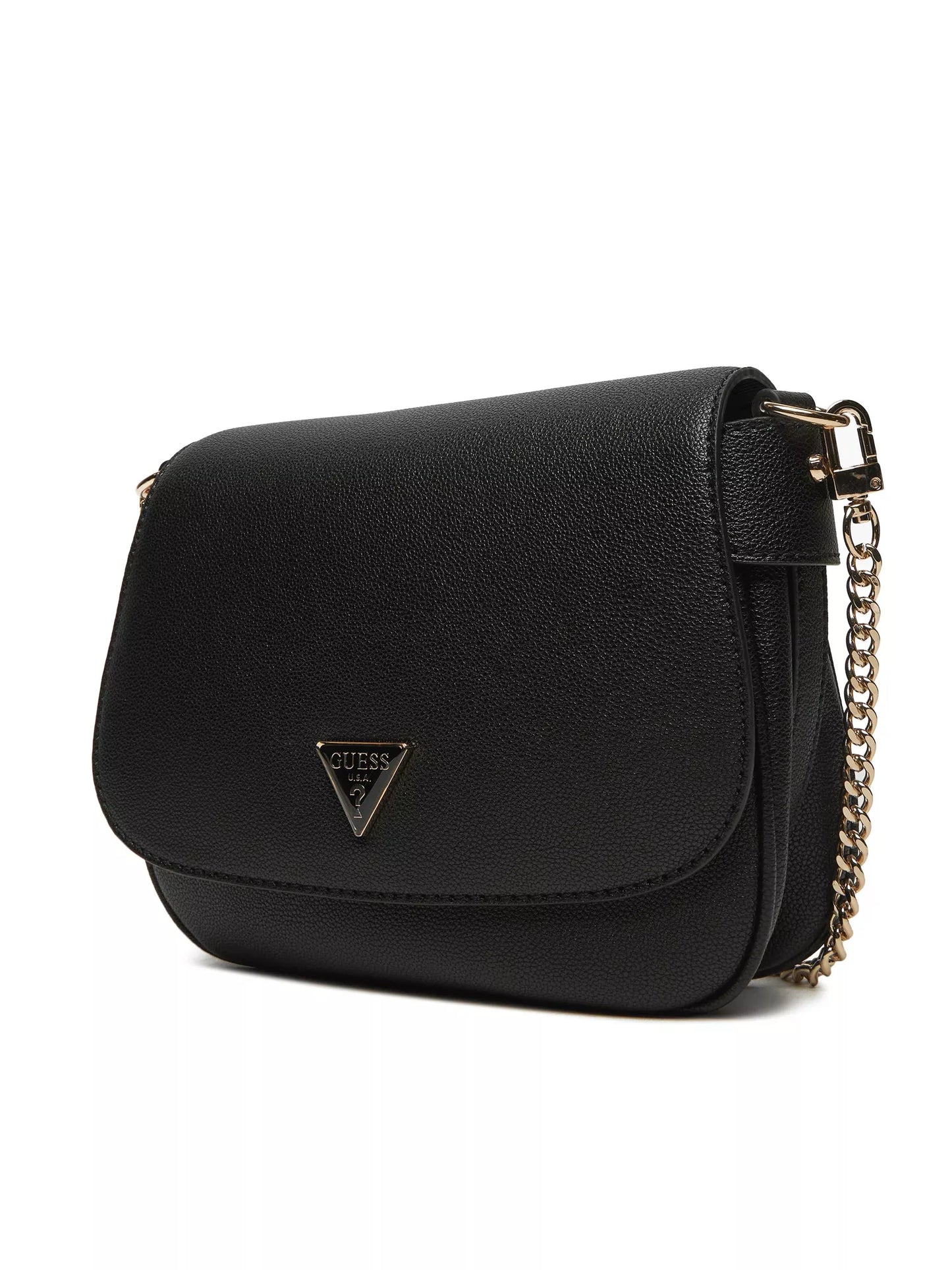 Guess Women’s Black Shoulder Bag with Clip Fastening – Elegant & Versatile
