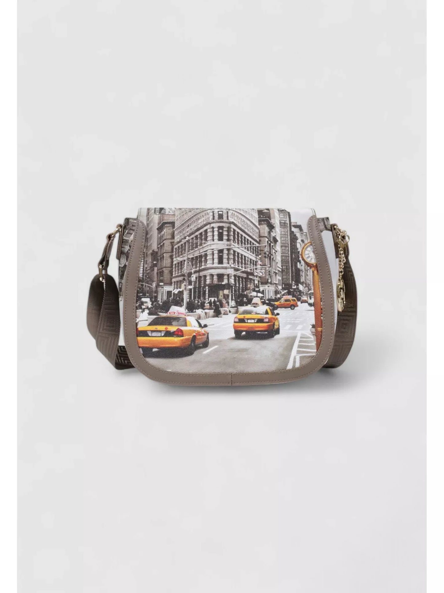 Y Not? Silver Printed Women’s Shoulder Bag – Fall/Winter Fashion Accessory