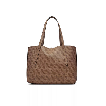 Guess Women’s Brown Handbag with Inner Pouch