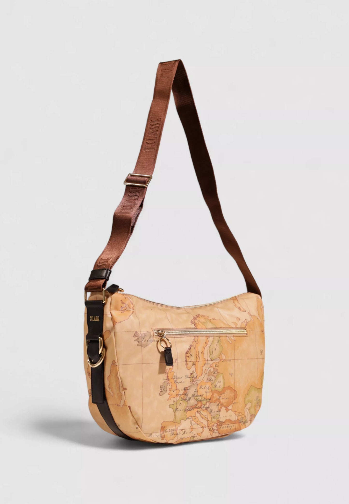 Alviero Martini Prima Classe Women’s Beige & Brown Shoulder Bag – Elegant Fall/Winter Accessory