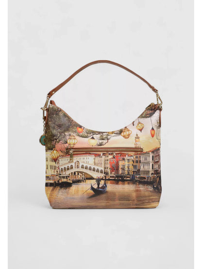 Y Not? Women’s Red & Beige Printed Handbag – Fall/Winter Fashion Bag