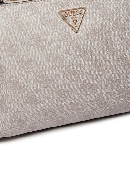 Guess Women’s Pink Printed Handbag with Detachable Shoulder Strap – Stylish & Versatile