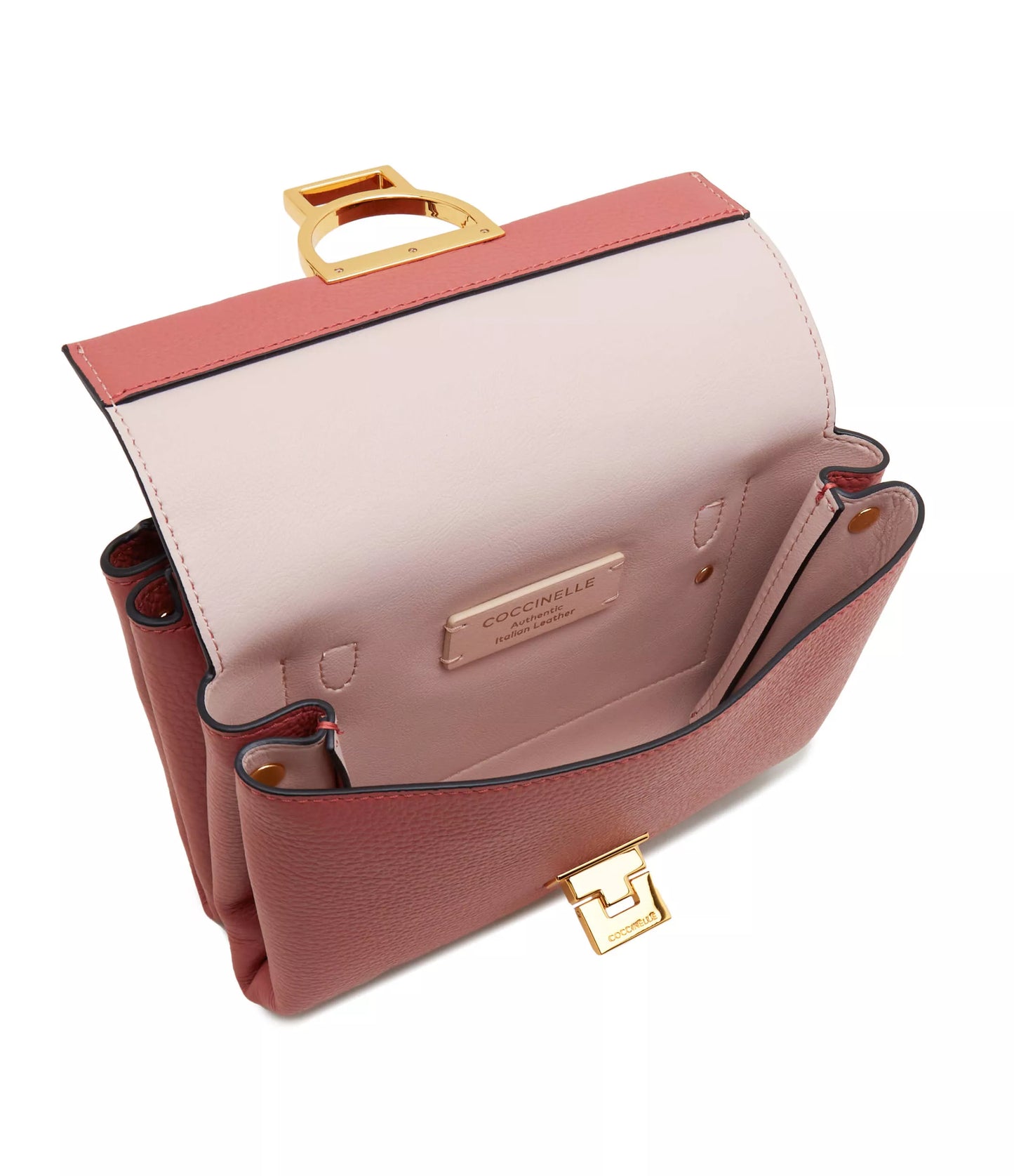 Coccinelle Pink Leather Shoulder Bag for Women