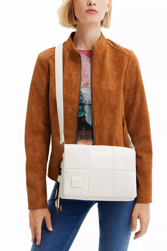 Desigual Women’s Beige Shoulder Bag – Minimalist Spring/Summer Essential