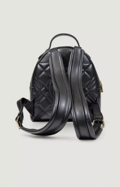 Love Moschino Women’s Black Rucksack with Zip Pockets