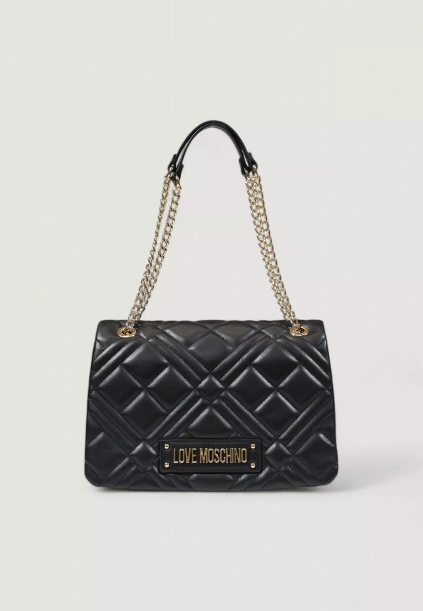 Love Moschino Women’s Beige and Black Shoulder Bag – Spring/Summer Collection