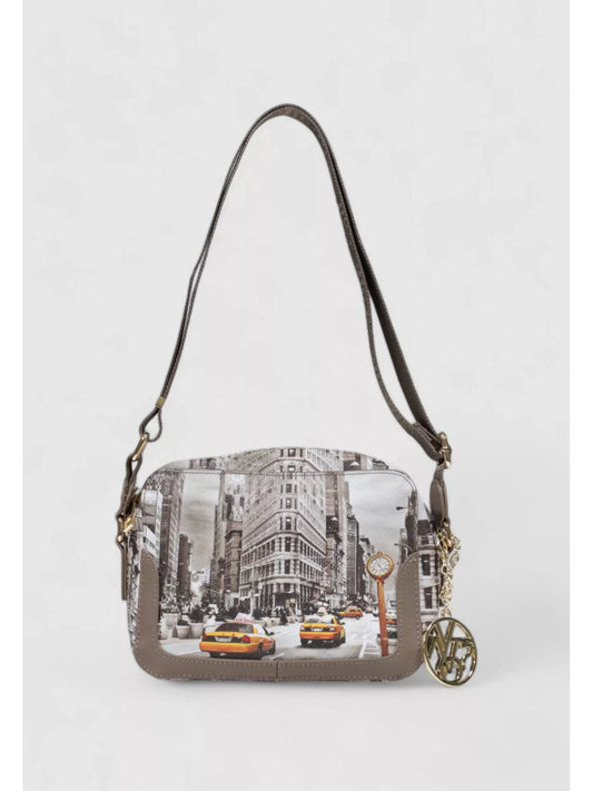 Y Not? Women’s Beige Printed Shoulder Bag – Stylish Fall/Winter Purse