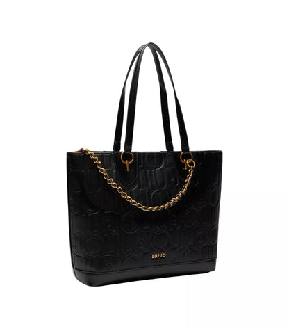 Liu Jo Women’s White/Black Print Handbag – Versatile Shoulder & Handbag