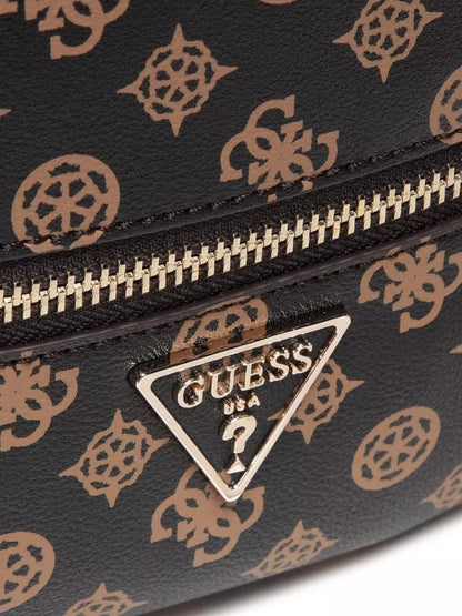 Guess Women’s Brown Rucksack with Zip Fastening – Chic & Practical