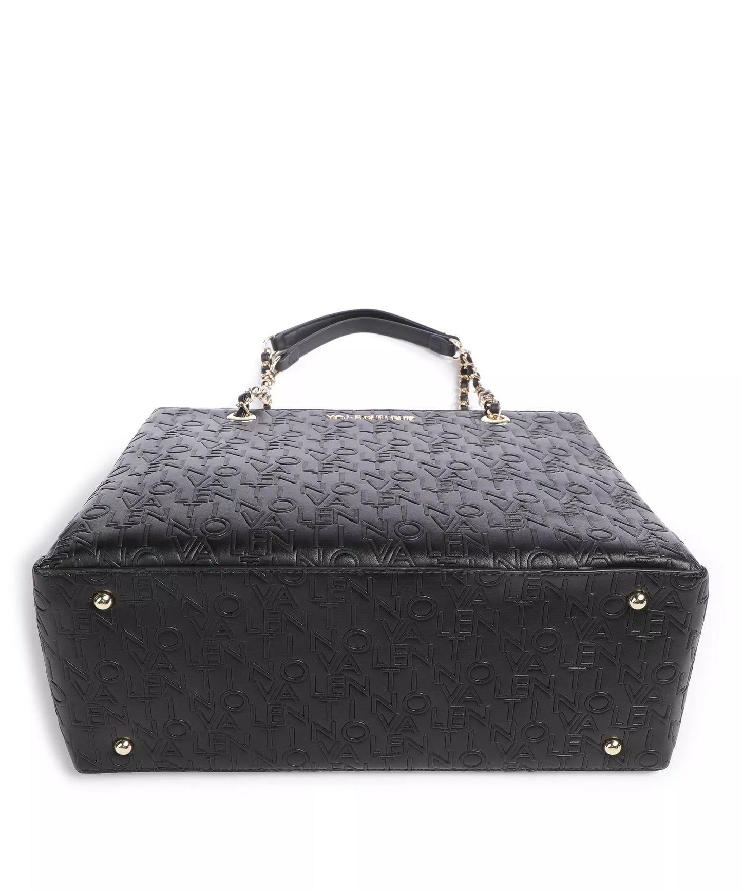 Valentino Chain Shoulder Bag with Logo and Dual Compartments