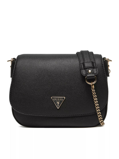 Guess Women’s Black Shoulder Bag with Clip Fastening – Elegant & Versatile