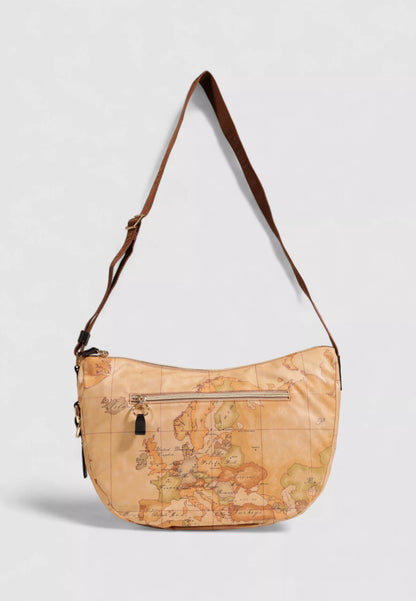 Alviero Martini Prima Classe Women’s Beige & Brown Shoulder Bag – Elegant Fall/Winter Accessory