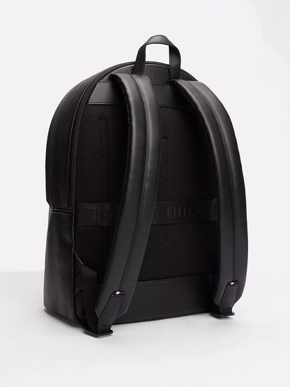 Men’s Tommy Hilfiger Stylish Backpack – 90% Polyurethane & 10% Polyester, Spring/Summer Bag